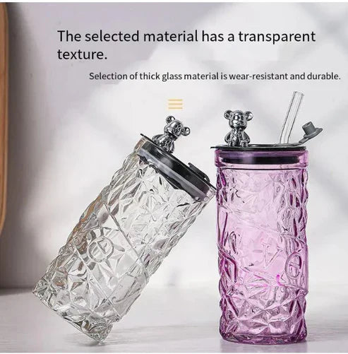 Bear Glass Water Cup