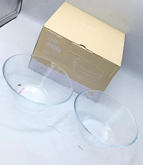 Glass Bowl Piecec (2Pc)